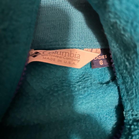 Vintage Woman’s Columbia 90s zip up sweater small - Picture 3 of 4